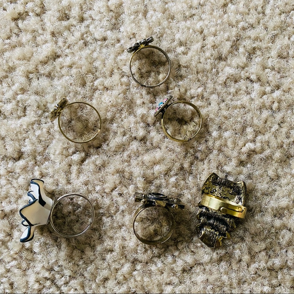 Vintage Adjustable Ring Bundle (5) - image 8